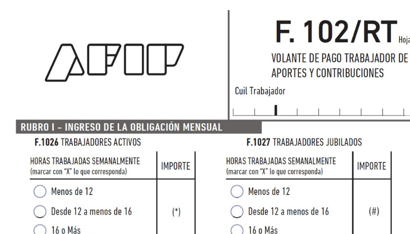 📝 Formulario 102/RT 2022 - Descarga Y Ejemplo De Uso